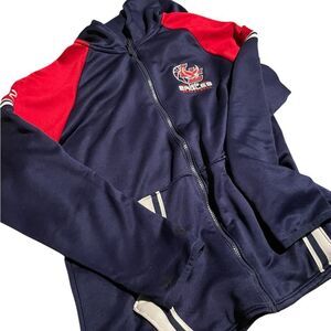 Holloway Navy and Red Zip-Up Hoodie women’s size medium excellent condition